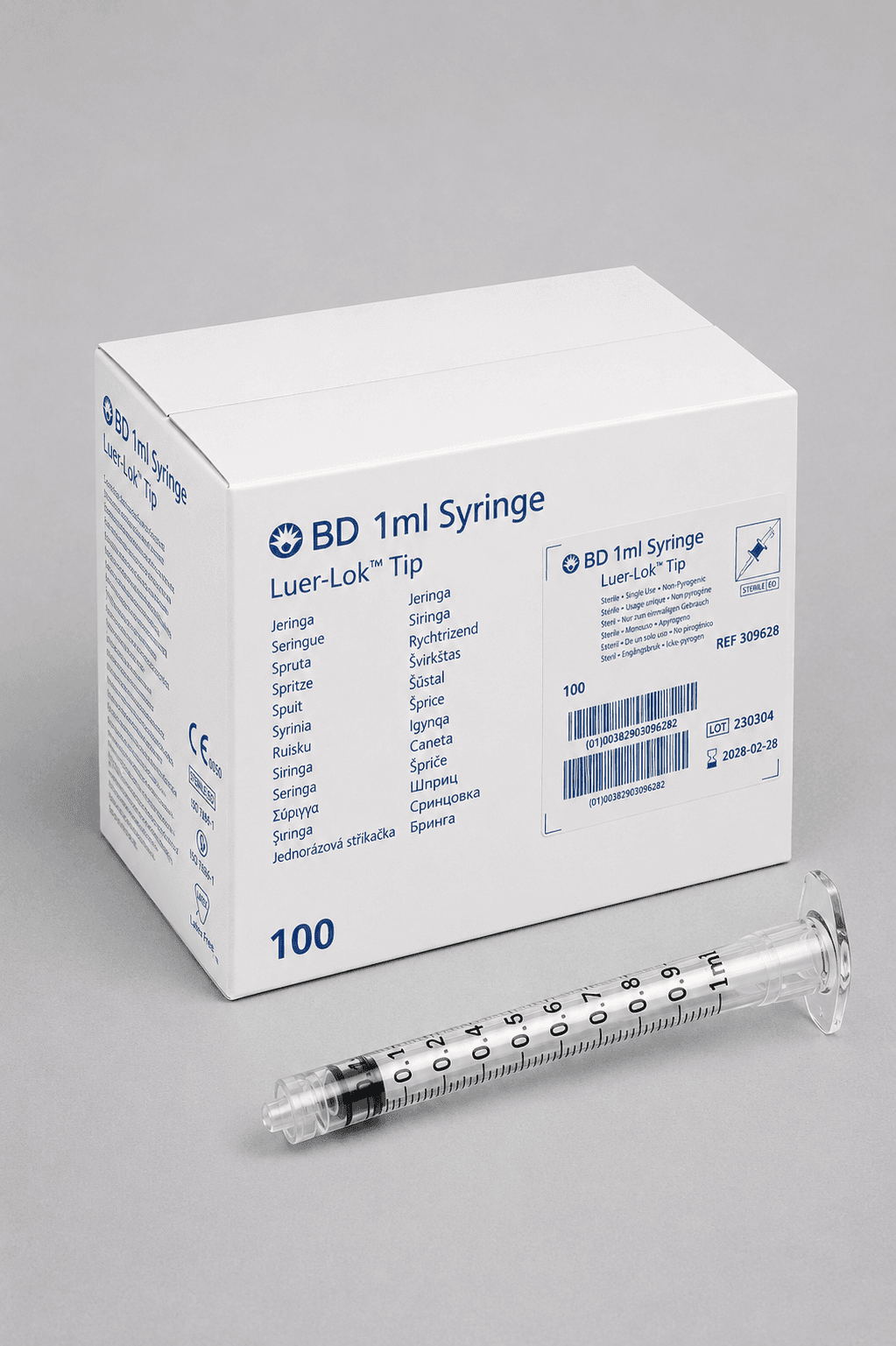 Bd Luer Lock 1Ml Enjektör 100'lü