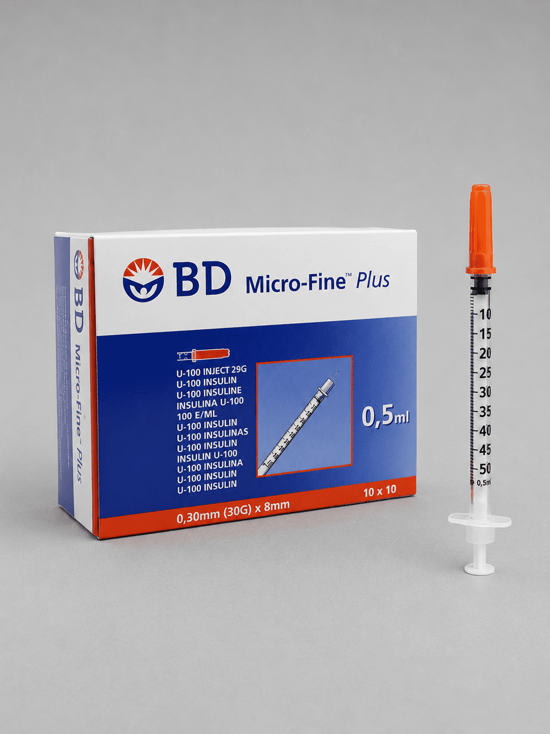 Bd Micro-Fine 0,5 Ml ( 30Gx8mm ) Enjektör 100'lü